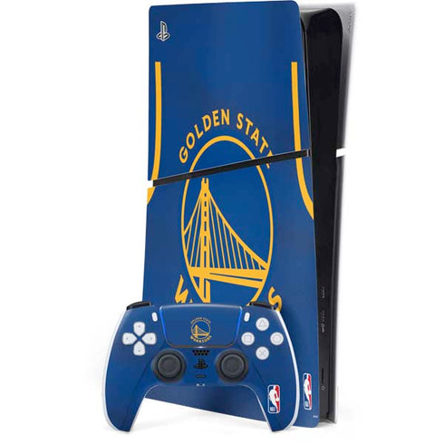 NBA Golden State Warriors Jersey PS5 Slim Digital Edition Console Skin